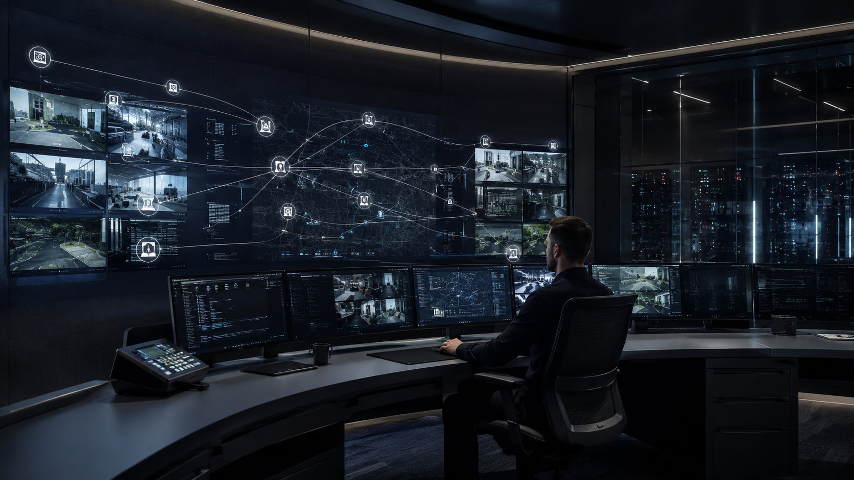Sala de control e integración de seguridad STC Fenix